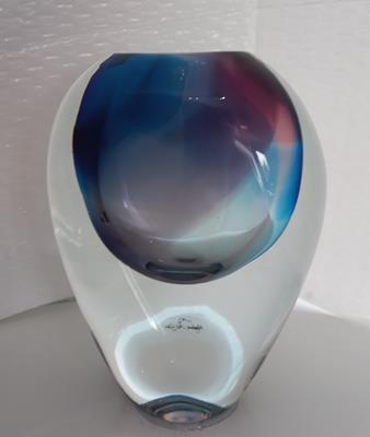 Eclipse Vase - Blue /Purple by Höglund Art Glass