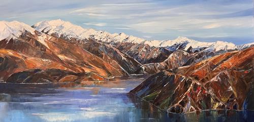 Wanaka Reflection - Early Winter Light by Jane Sinclair