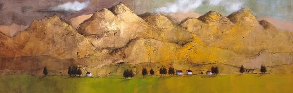 The Village Below II by Dalene Meiring