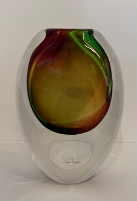 Eclipse Vase - Rainforest Multi by Höglund Art Glass